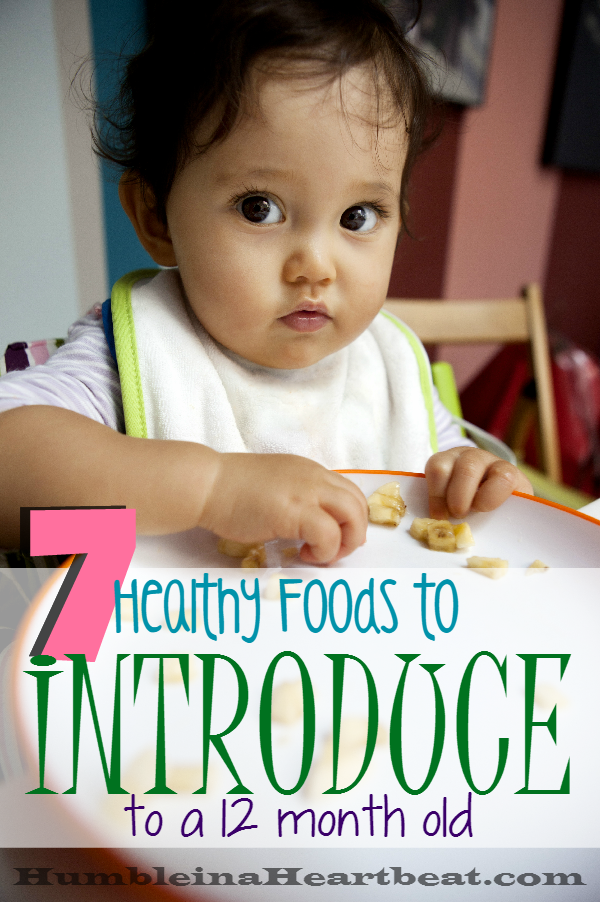 Once your baby turns 1 year old, he can eat almost any food you can think of. Here are 7 foods I introduced to my 12 month old and 6 foods that I reintroduced. It's so important to give little ones a variety!