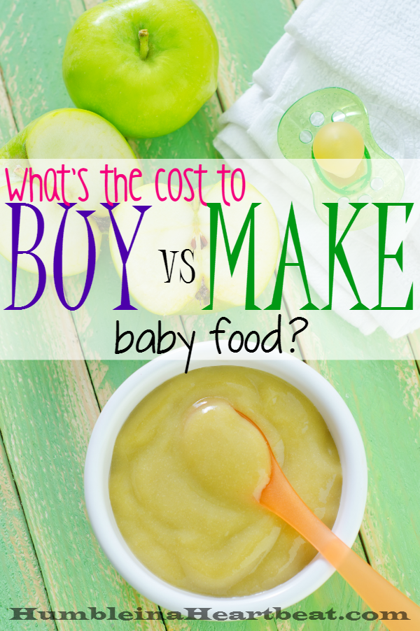 On the fence about whether you should make or buy baby food? Here's a detailed cost comparison that can help you see the price difference and other factors to consider before you take one side or the other.