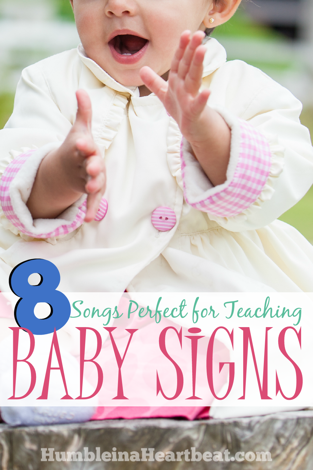 You can turn pretty much any song into an action song by using some baby sign language. Your child will love to sing these 8 songs that are perfect for teaching baby signs!