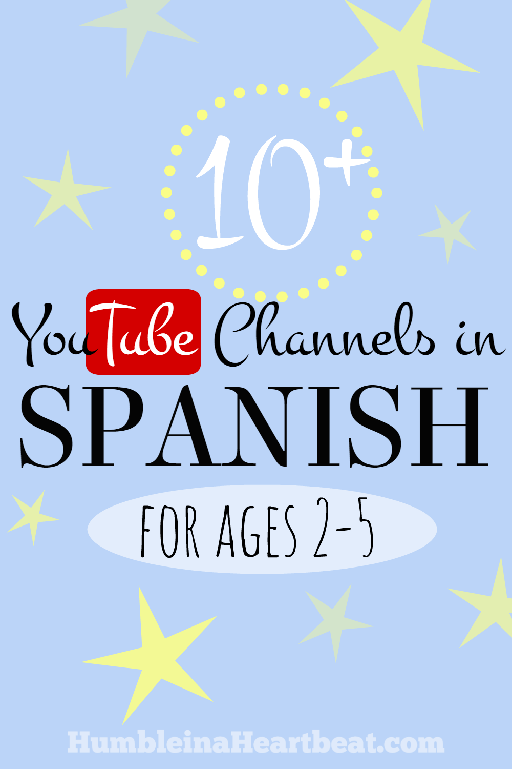 Raising a bilingual child in Spanish and English? You will love this list of YouTube channels that are perfect for ages 2-5!