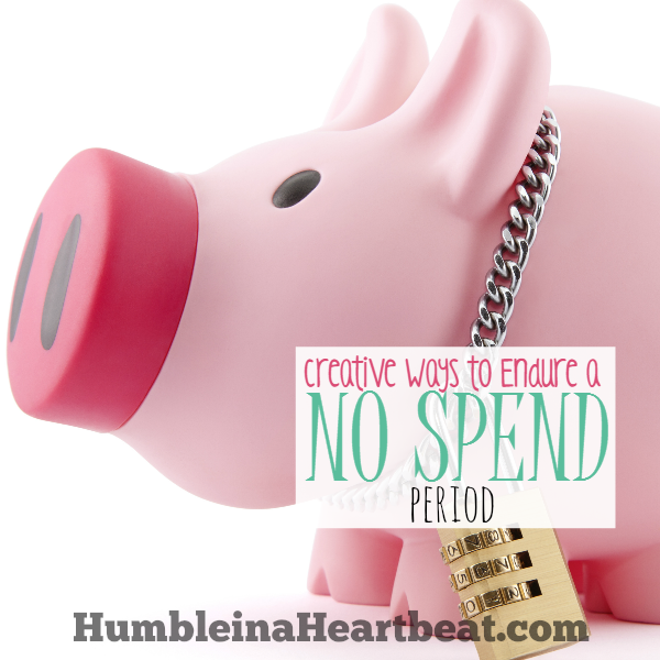 In need of some ideas to get you through a period of no spending? These ideas will shift your focus from spending money to being content with what you have.