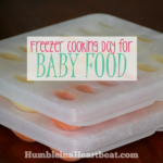 Baby Food Freezer Cooking Day