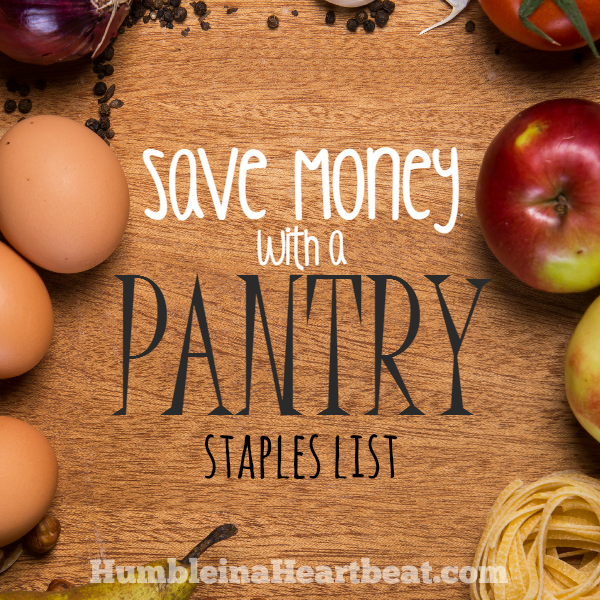 By using a pantry staples list, you can save an estimated $125 on your grocery budget! Learn how to start your own pantry staples list (or download the one I made!) and start saving your money now.