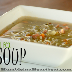 You're really missing out if you've never tried Split Pea Soup. It may not look real pretty, but it's a scrumptious lunch or dinner for less than $0.90 per serving!