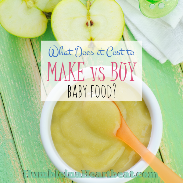 On the fence about whether you should make or buy baby food? Here's a detailed cost comparison that can help you see the price difference and other factors to consider before you take one side or the other.