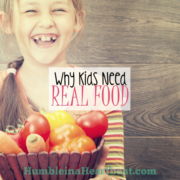 It's so convenient to give a child a diet of processed foods, but here are 4 reasons why you might want to give a real food diet a try instead.