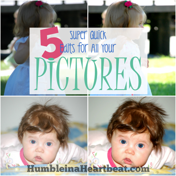 Most pictures only need these 5 quick edits. Find out what they are and how to do them in PicMonkey so you can use more of your pictures for photo projects!