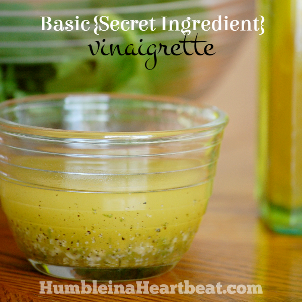 Salad dressing doesn't have to come from a bottle at the store. It can be quickly made at home with simple ingredients you probably already have. The secret ingredient in this vinaigrette always makes an excellent salad.