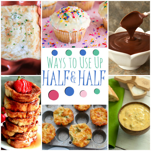 Got some half and half in your fridge that you need to use up? You can't go wrong with these 19 yummy recipes for using up leftover half and half!