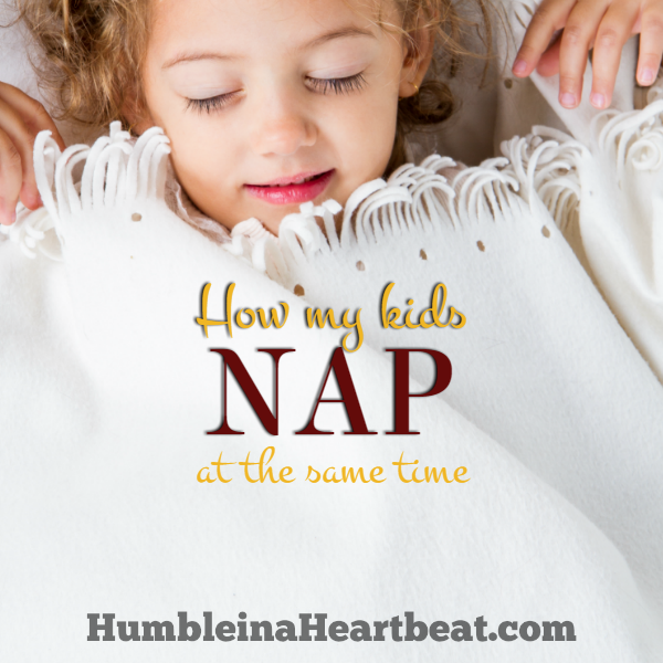 Getting toddlers and babies to take a nap at the same time each day can be tricky if you don't know what you're doing. Here are some things I do each day to make sure my toddlers both take a nap.