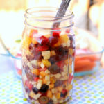 Few things in life are better than having healthy food ready when you need it most. That’s why fruit salad in a jar is so genius. Keep a jar of fruit salad in the fridge at all times and your family will have no option but to eat it!