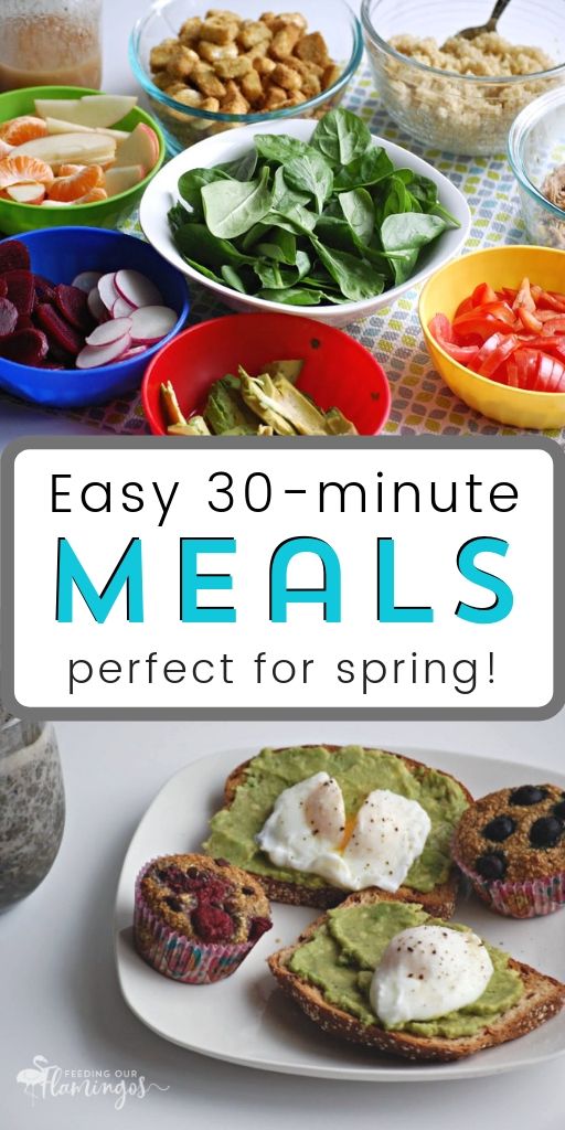 Take a look at these 5 easy, quick, and customizable dinners that are perfect for spring weather and can be made as healthy as you’d like!