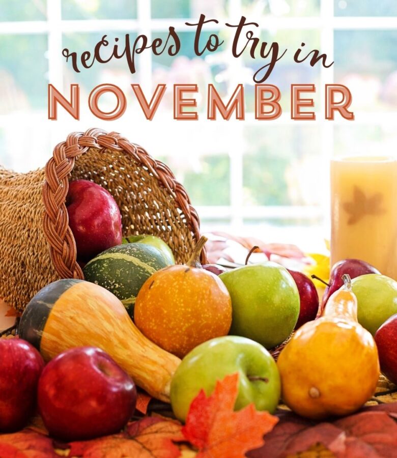 Keep your own list of favorite/must-try recipes for every month of the year. November has some fun fall and Thanksgiving recipes and meal ideas to try!
