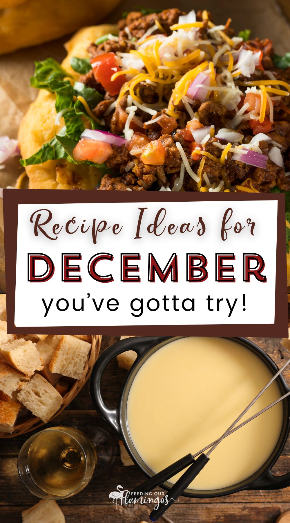 Keep your own list of favorite/must-try recipes for every month of the year. December has some fun comfort foods and Christmas and New Year's Eve recipes and meal ideas to try!