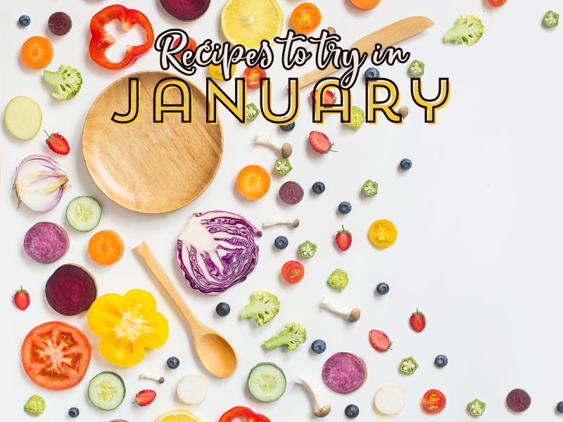 Keep your own list of favorite/must-try recipes for every month of the year. January is perfect for making healthier meals as well as upping your meal prep game!