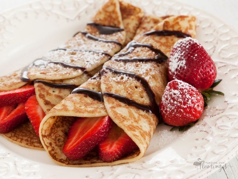 Crepes are so easy to make but can be dressed up to look so fancy! Try them out for a special someone in your life.