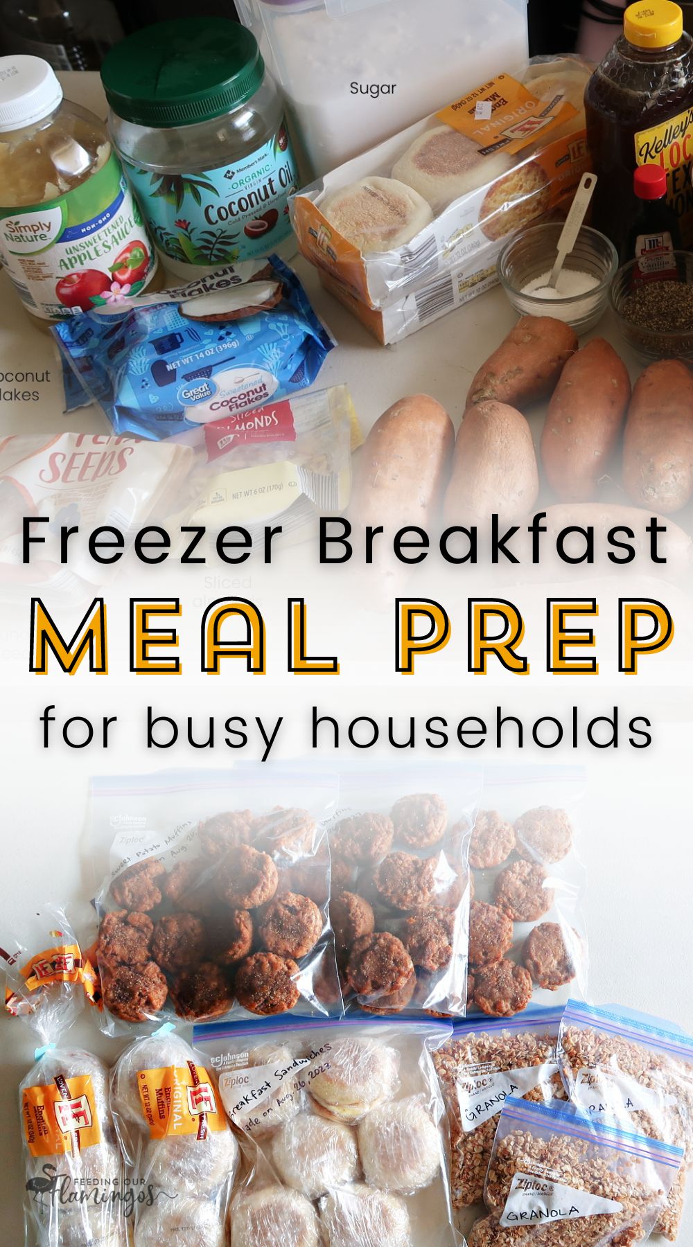 Freezer breakfast meal prep is a sanity-saver in my house. Waking up never felt so good! If you struggle to get a healthier, warm breakfast on the table for your family, try this method of making breakfast for a few months and see if things improve!