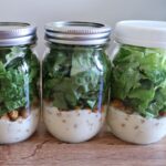 Make-Ahead Chicken Caesar Salad Jars {Gluten and Dairy Free}