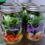 Prep Ahead Lunch! All Veggie Salad Jars
